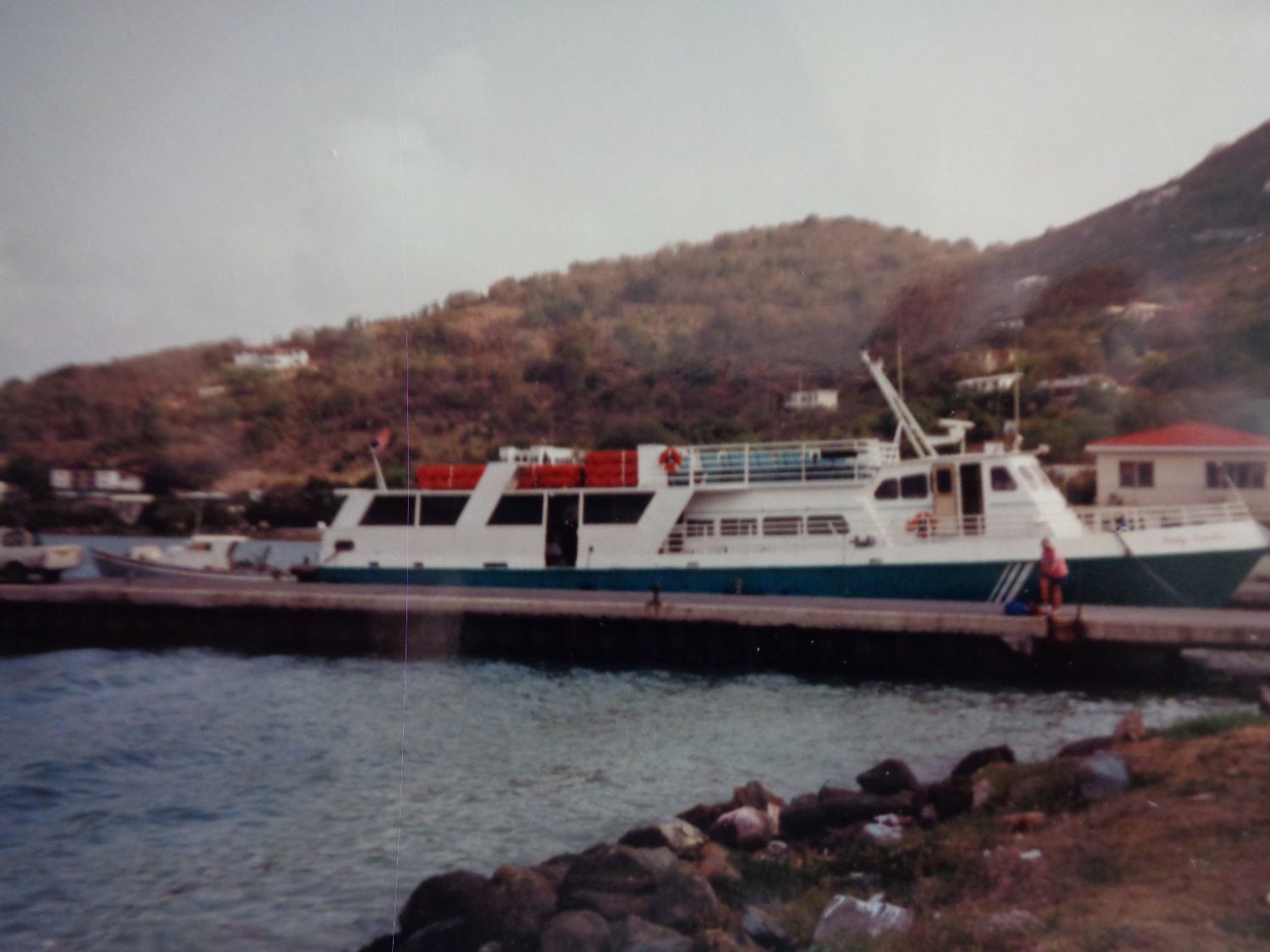 BVI Tortola ferry coming from USVI St Thomas