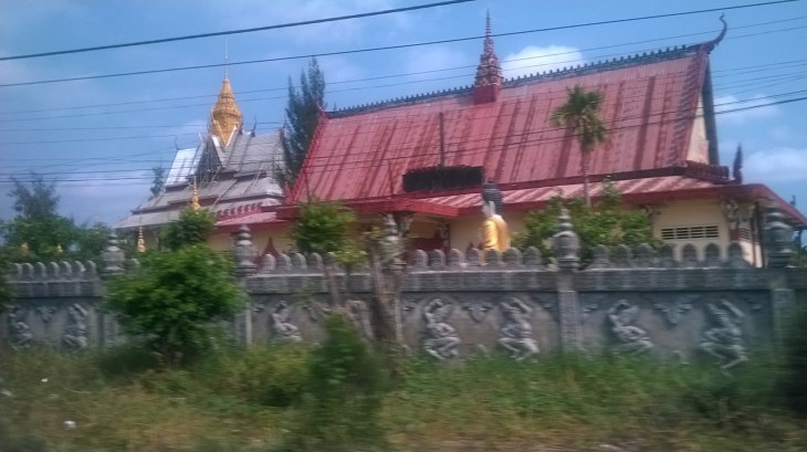 ca mau Monivongsa Bopharam Temple is a Khmer temple side passing mar16