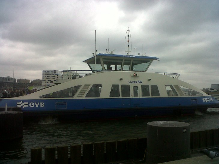 ams GVB ferry at port behind centraal apr13