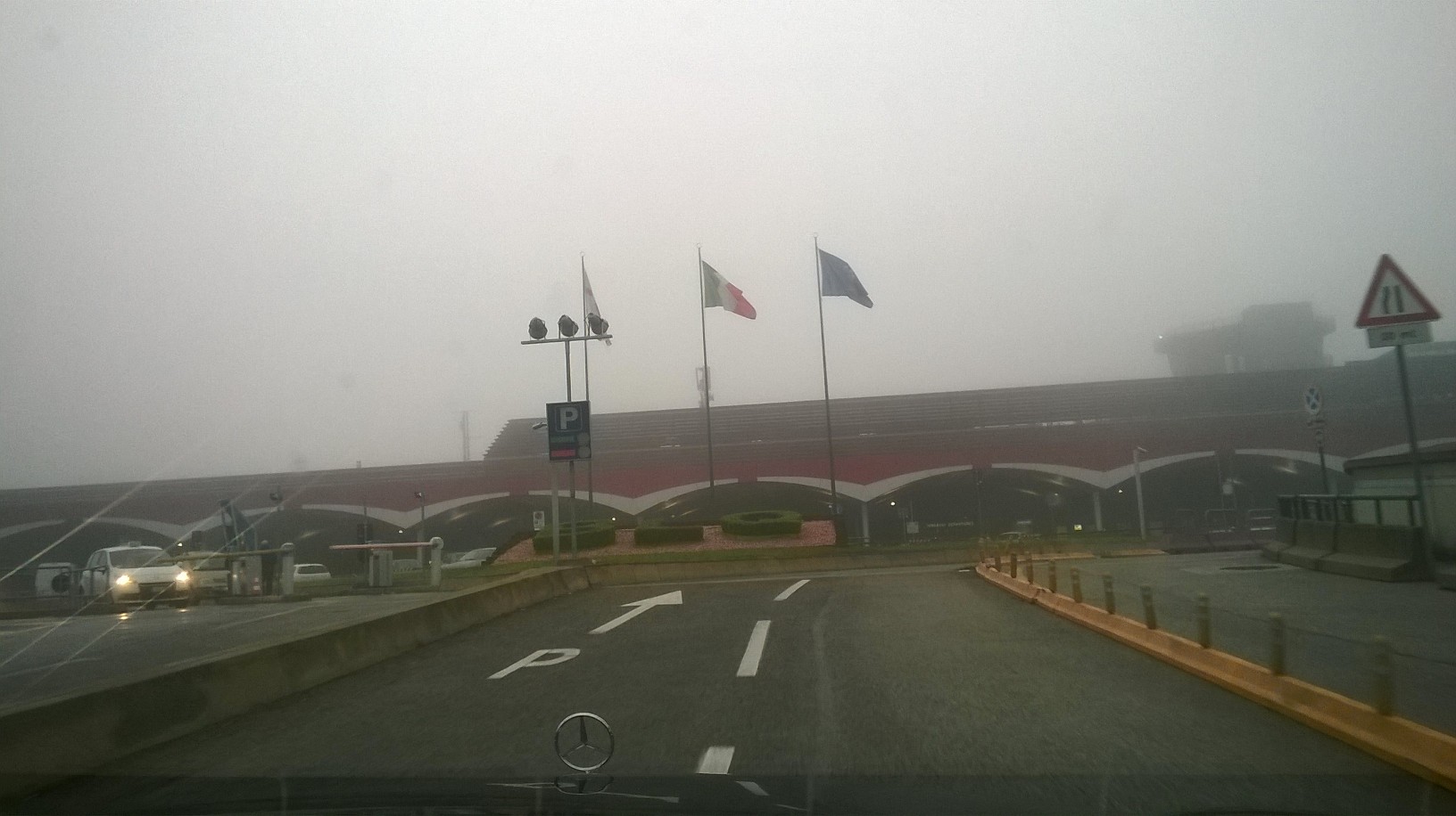 bologna arriving airport rain oct15