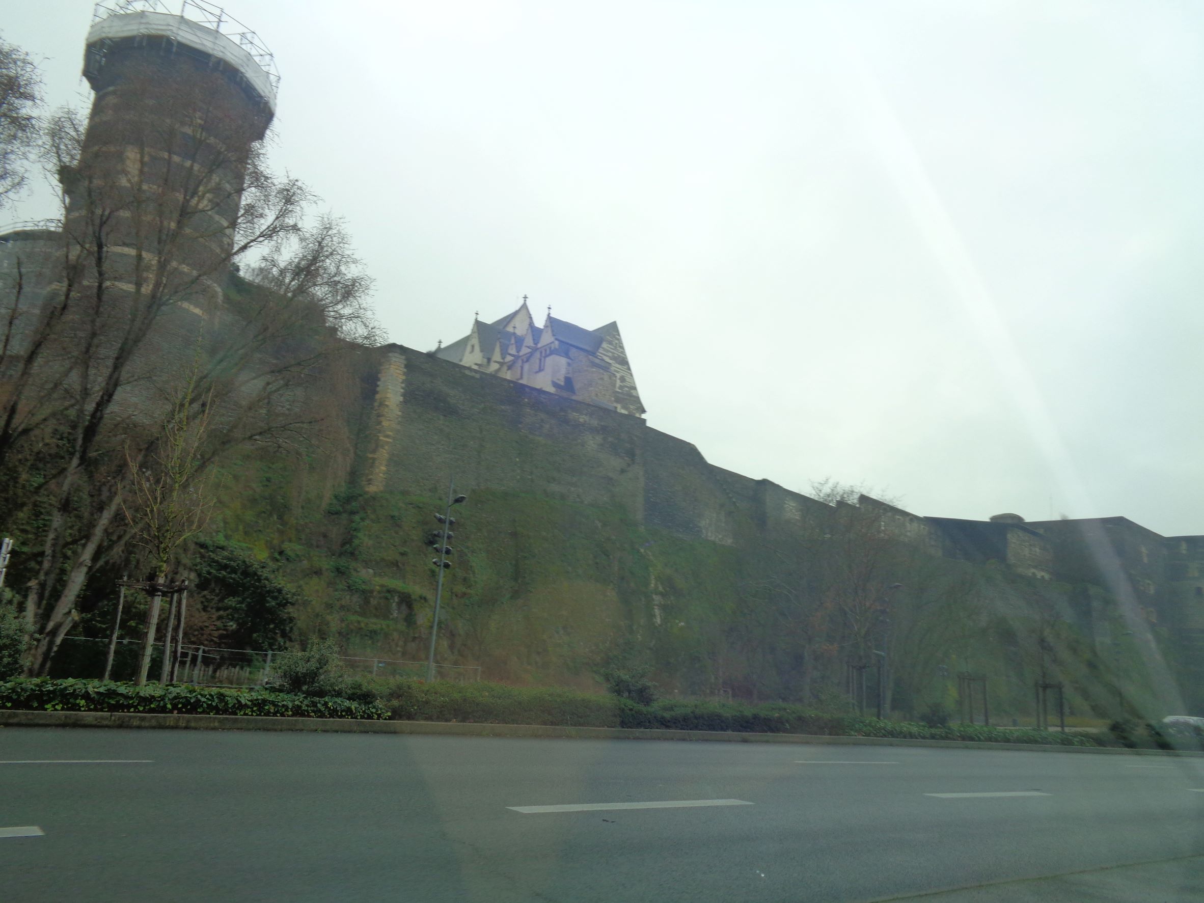 Angers castle passing D523 feb22