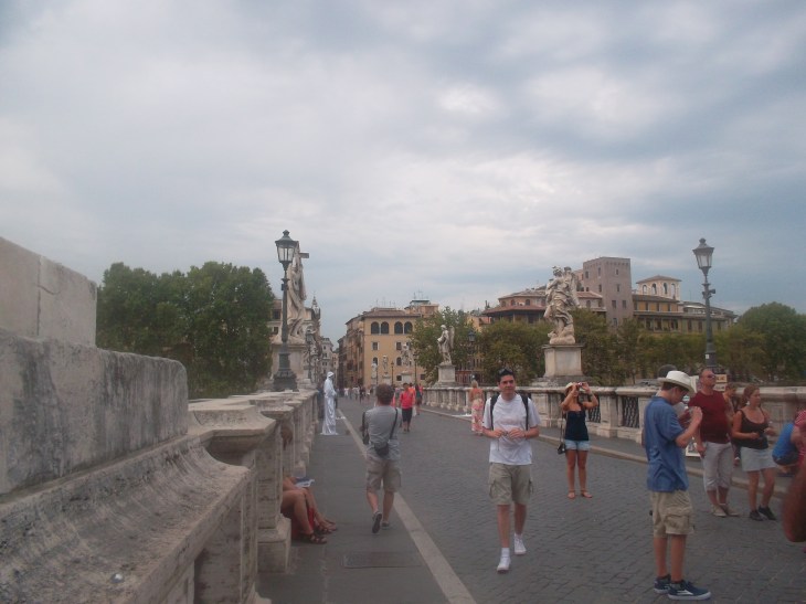 roma castel st angelo ponte st angelo aug13