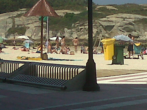 San Ciprian cafe to beach jul12