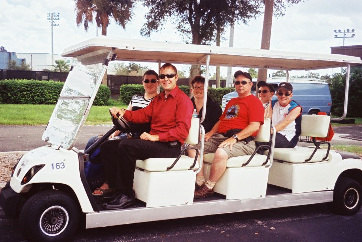 Daytona beach Chris cart tour ERAU 20aug09