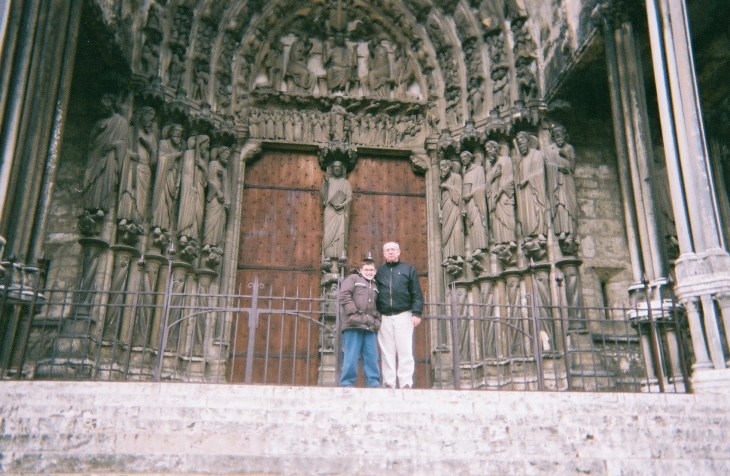 Chartres Cathedral ND cloister door RF PF c. 2007