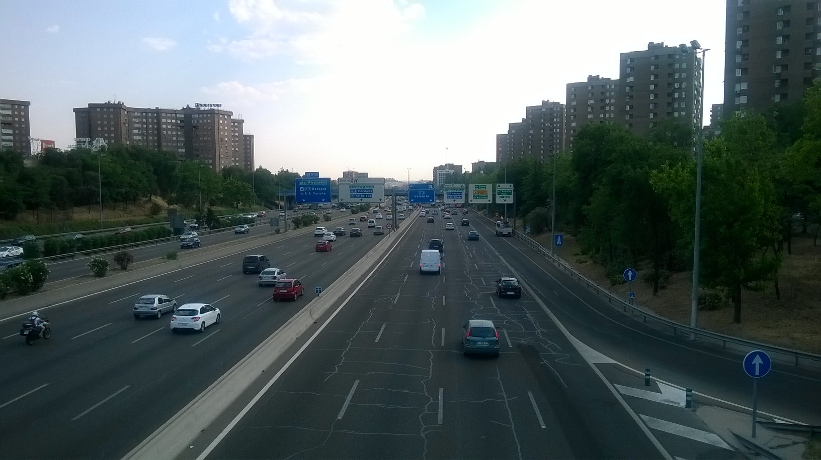 madrid M30 passarelle out city valencia on A3 aug16