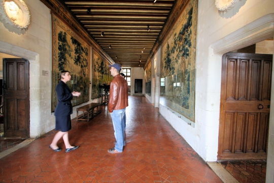 Chenonceau chateau hallway of Katherine Briconnet jun08