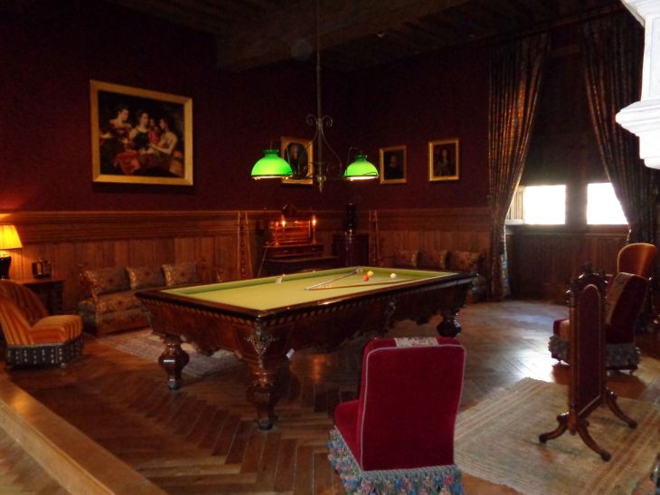Azay le Rideau castle billiards room jan22