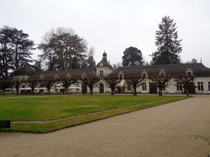 Chenonceau castle orangerie et resto ateliers etc jan22