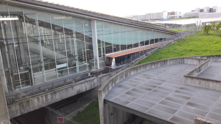 roissy CDG cdgval train from T2 to T1 apr18