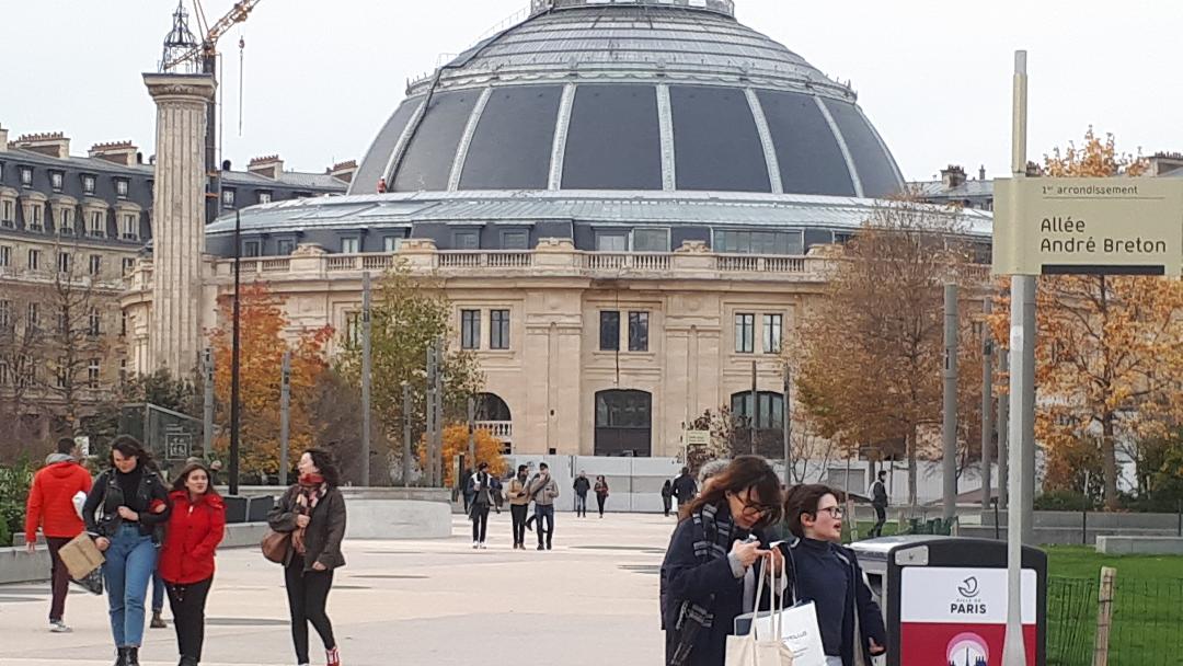 paris bourse de commerce from halles nov19