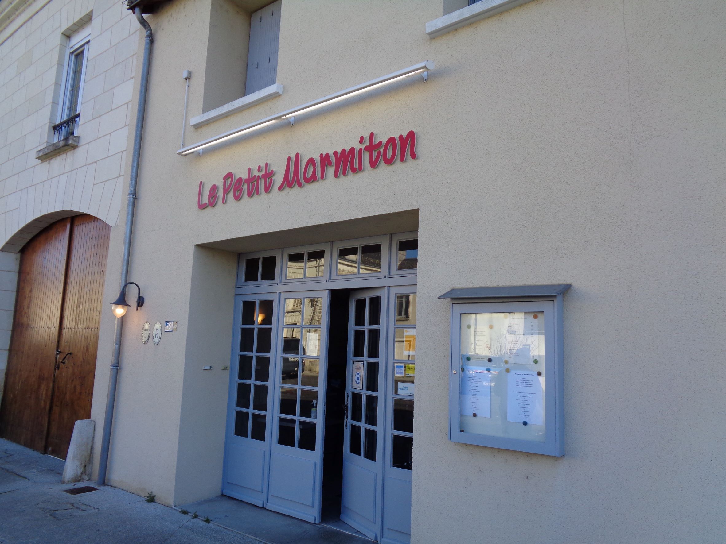 Sainte Maure de Touraine le petit marmotan resto front feb22