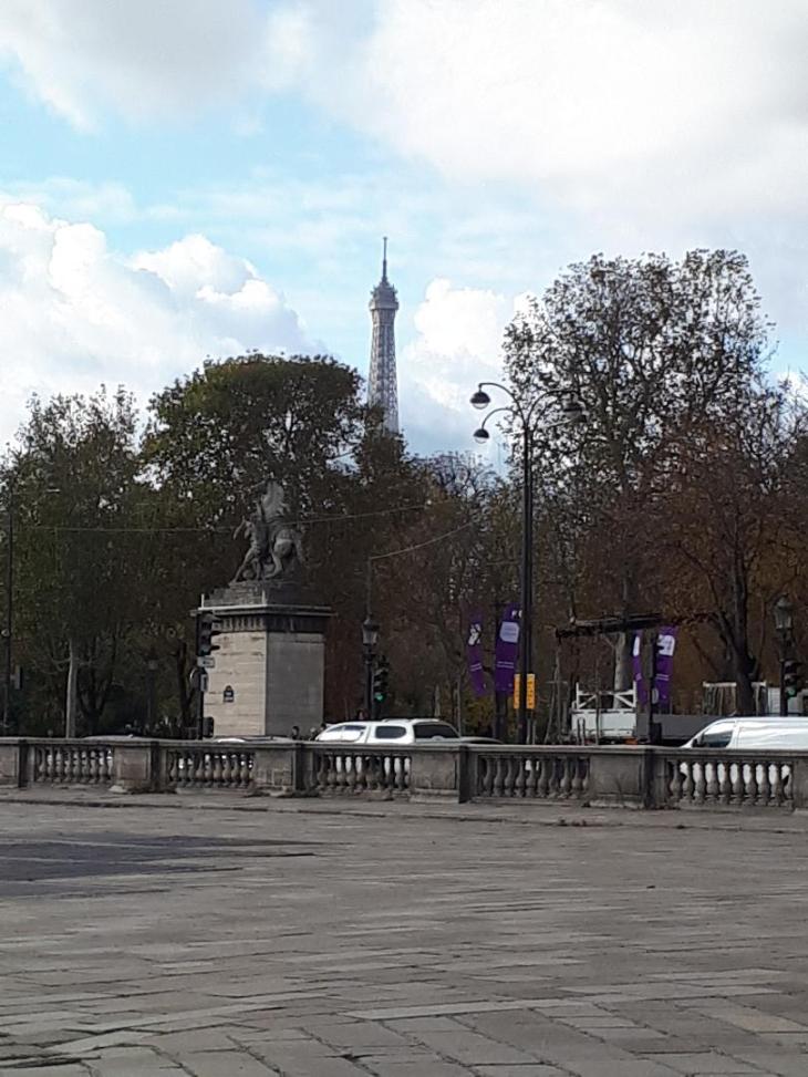 paris pl de la concorde eq statue chevaux de marly et eiffel nov19
