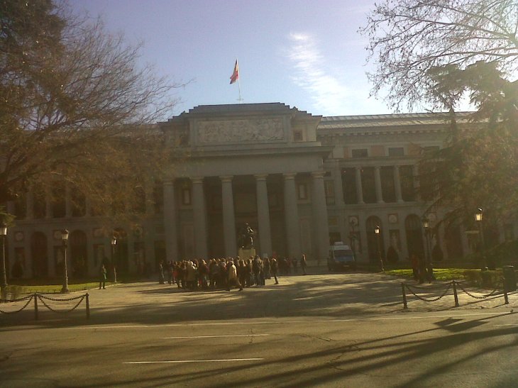 madrid Prado mus side entr museum Feb13