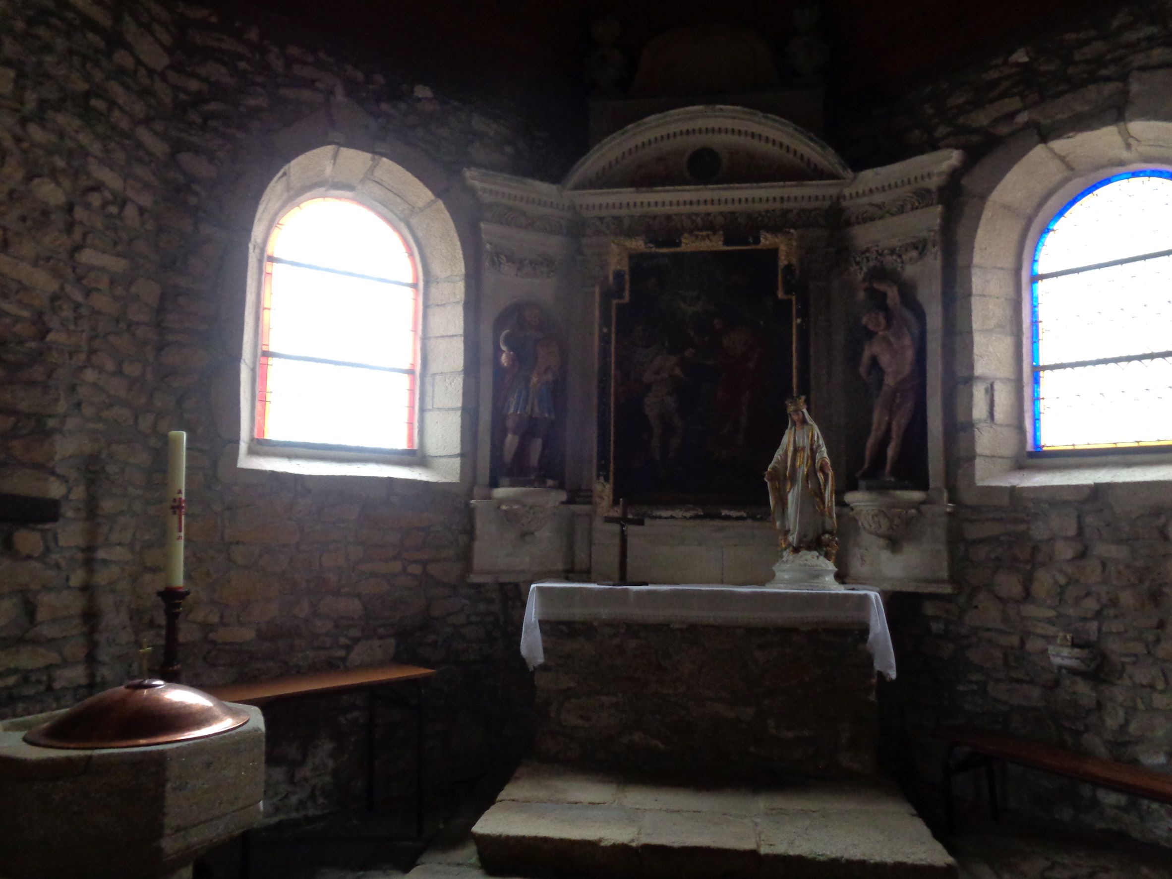 Plescop ch ND aux liens baptismal font jun22