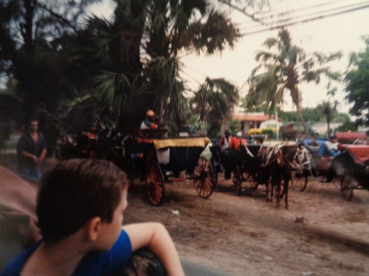 Varadero beach horse wagon NF 1998