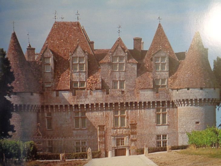 Monbazillac chateau de montbazillac front et vineyards