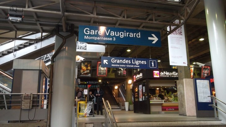 paris gare montparnasse arriving at gare mar13