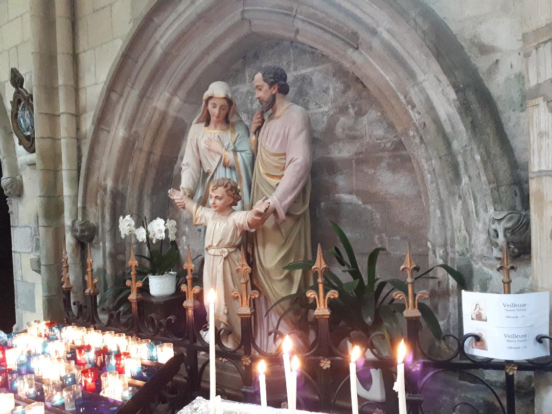 Saint Pol de Leon Cathedral St Pol Aurelien chapel joseph marie et child jun22