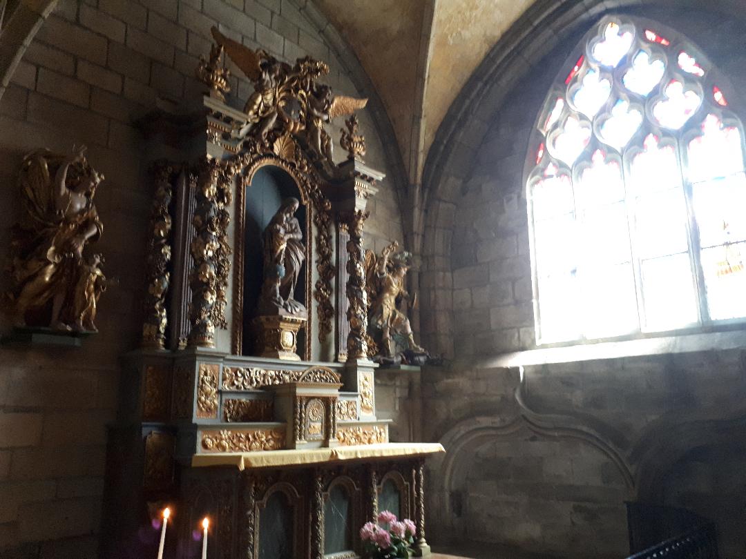 Saint Pol de Leon Cathedral St Pol Aurelien chapel St Joseph et child jun22