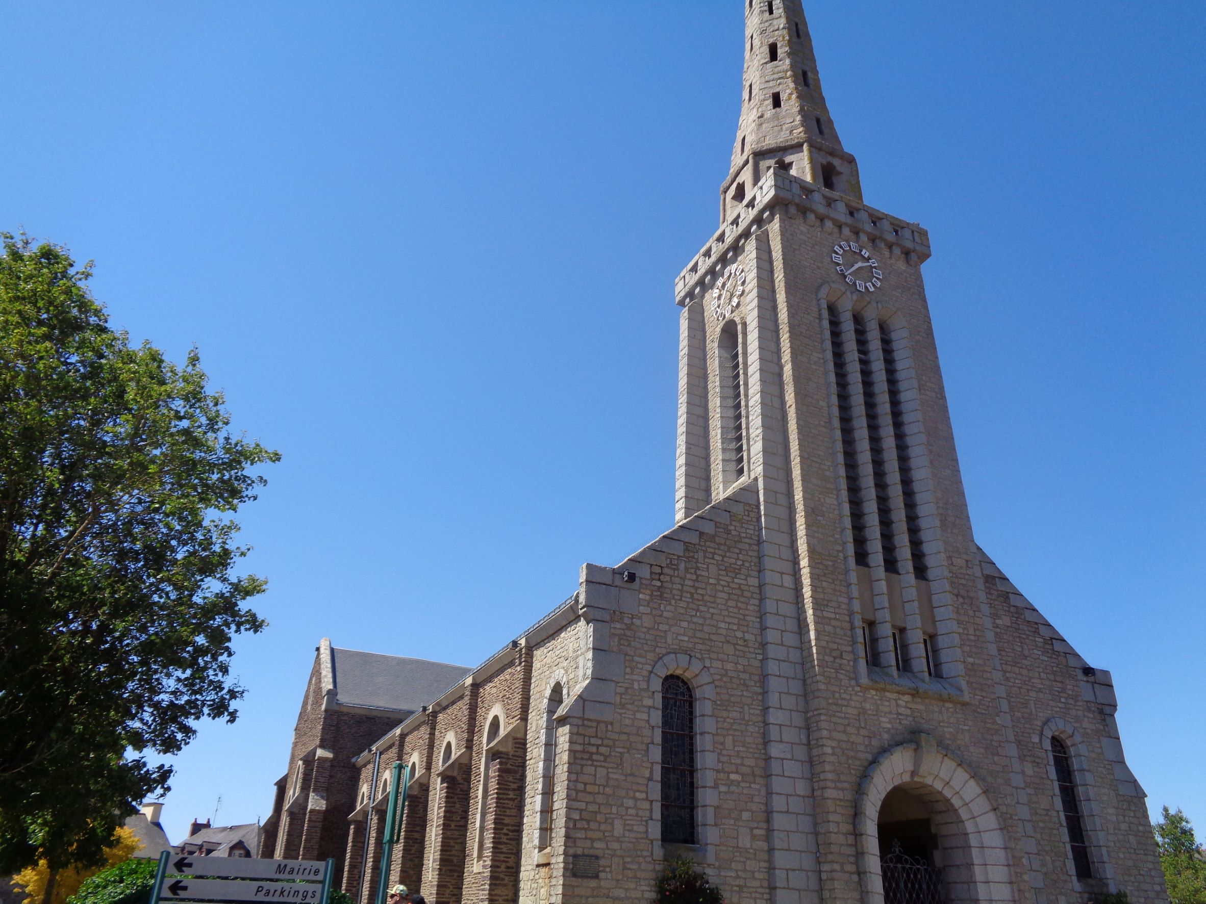 Loyat ch st Pierre et St Paul belltower side aug22