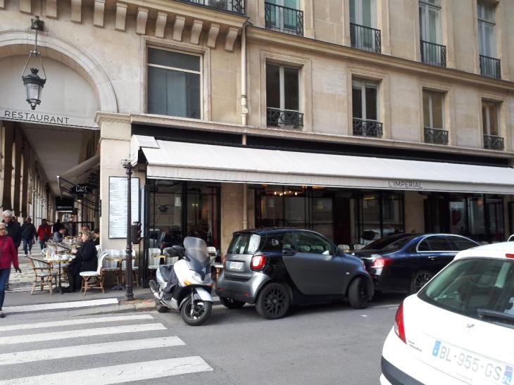 paris cafe l'imperial side from rivoli nov19