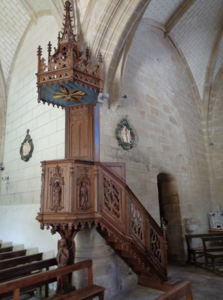 Languidic Chapelle Notre Dame des Fleurs pulpit sep22