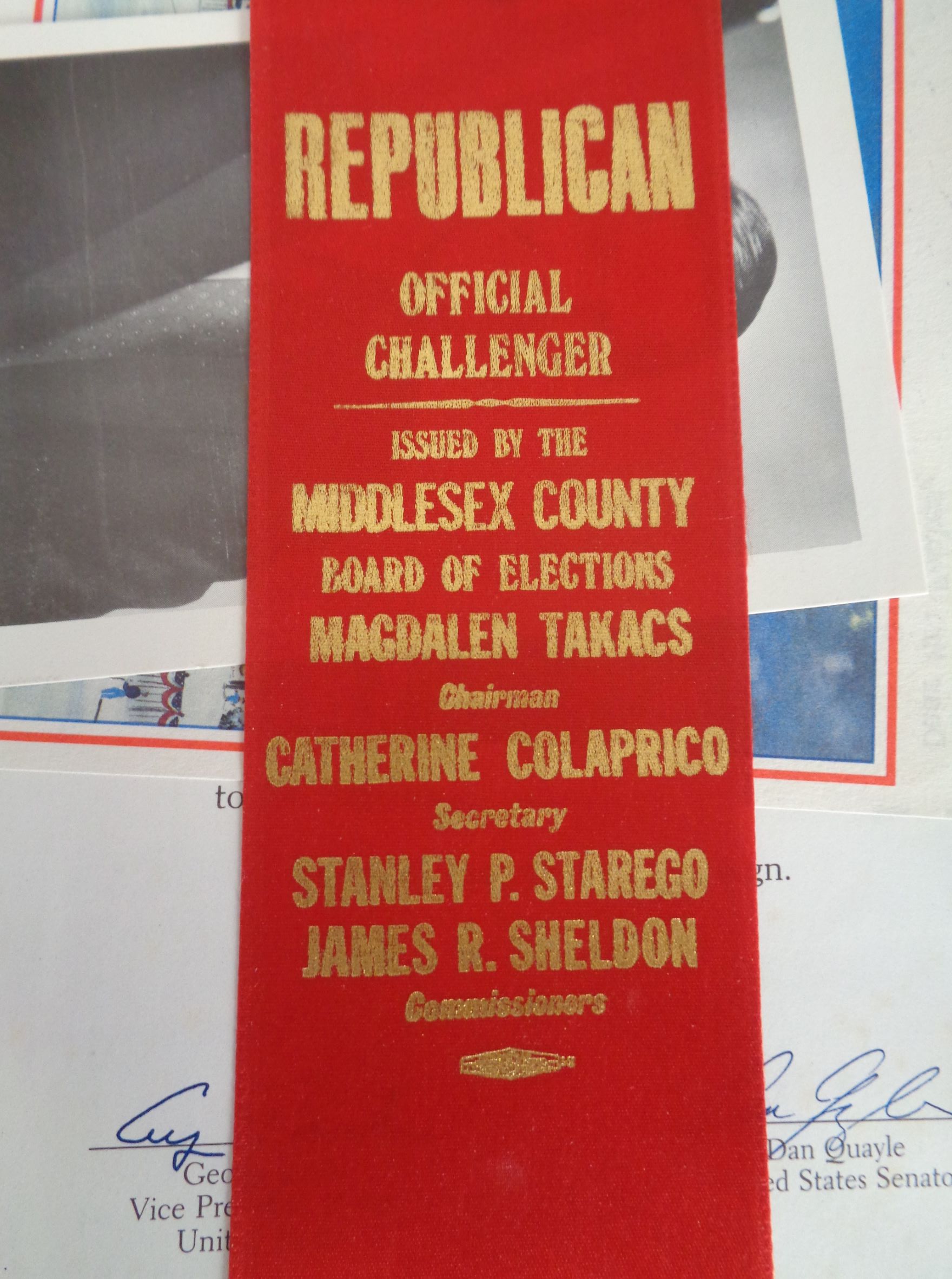 Perth Amboy middlesex county official challenger PF c1986