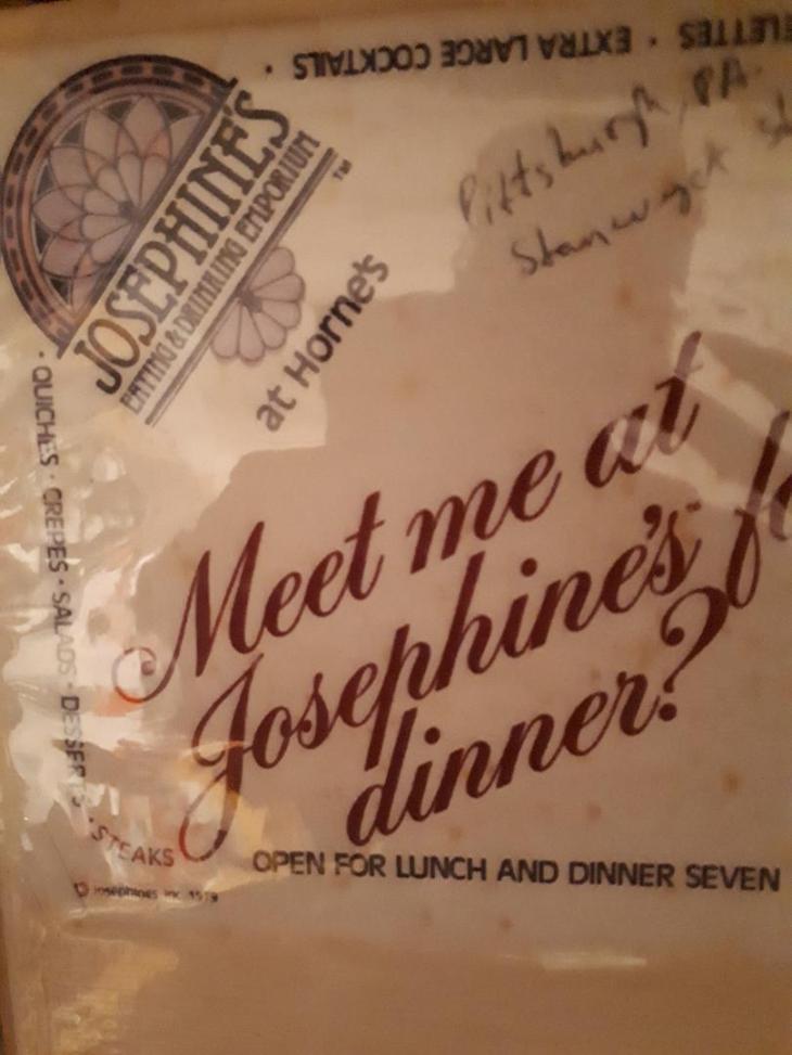 Pittsburgh josephine resto bar 1984