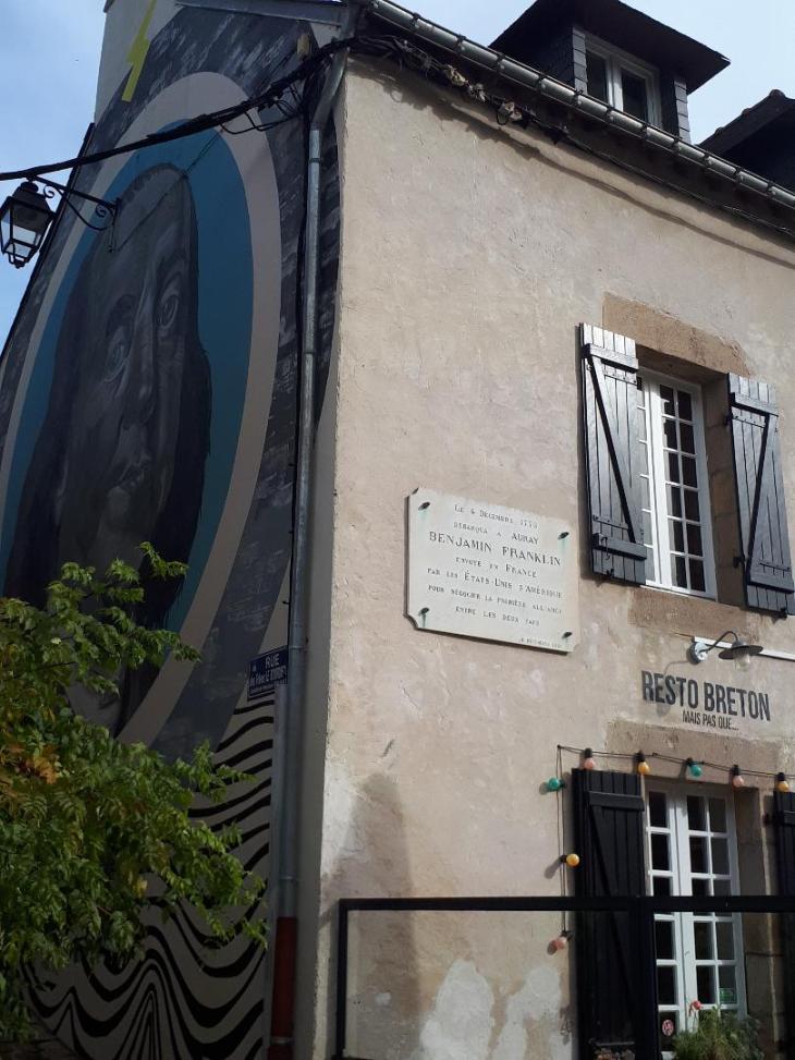 Auray St Goustan Relais Franklin he slept here quai Franklin oct22