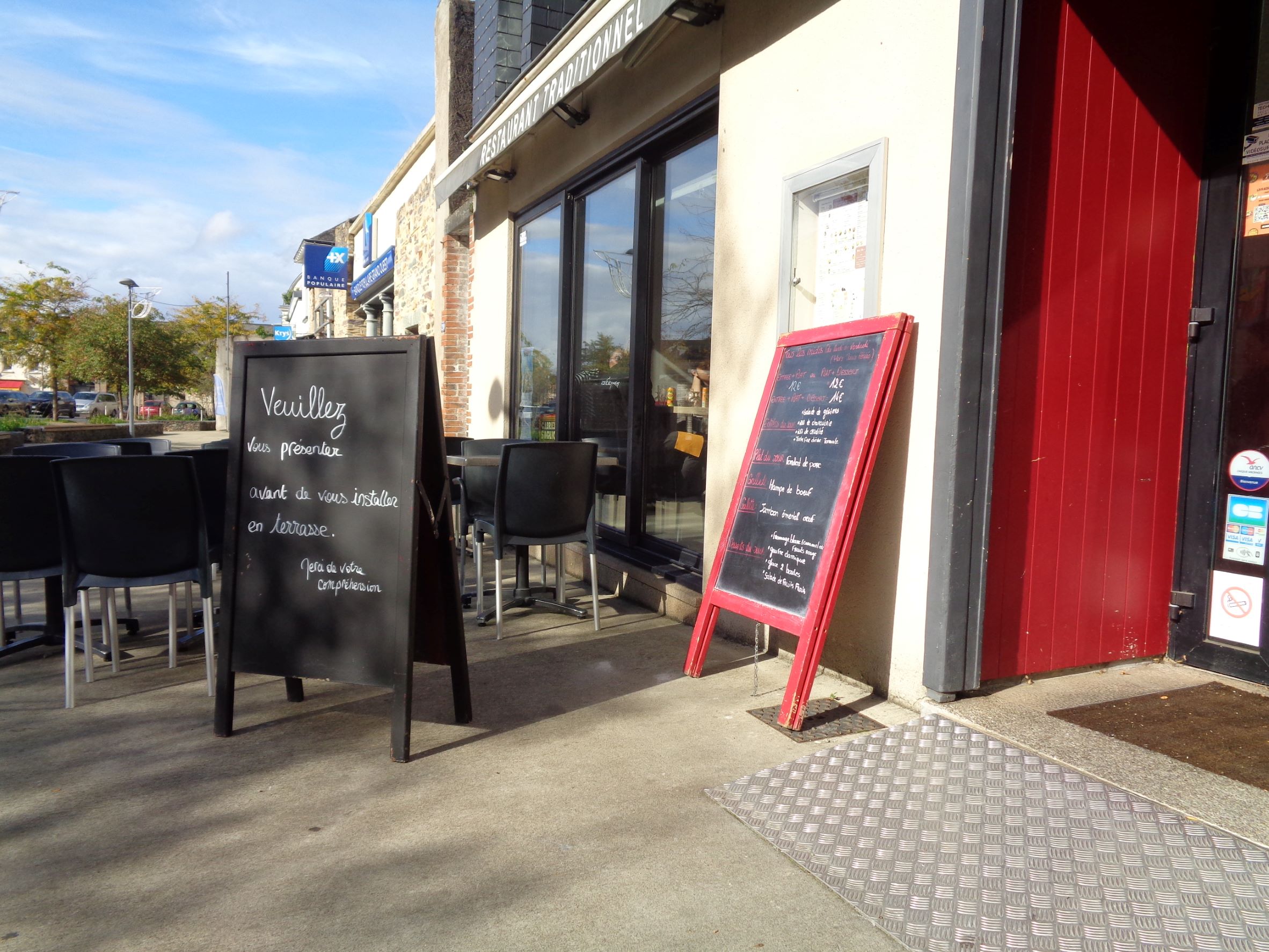 Chateaubriant La Croisette resto ardoise front oct22