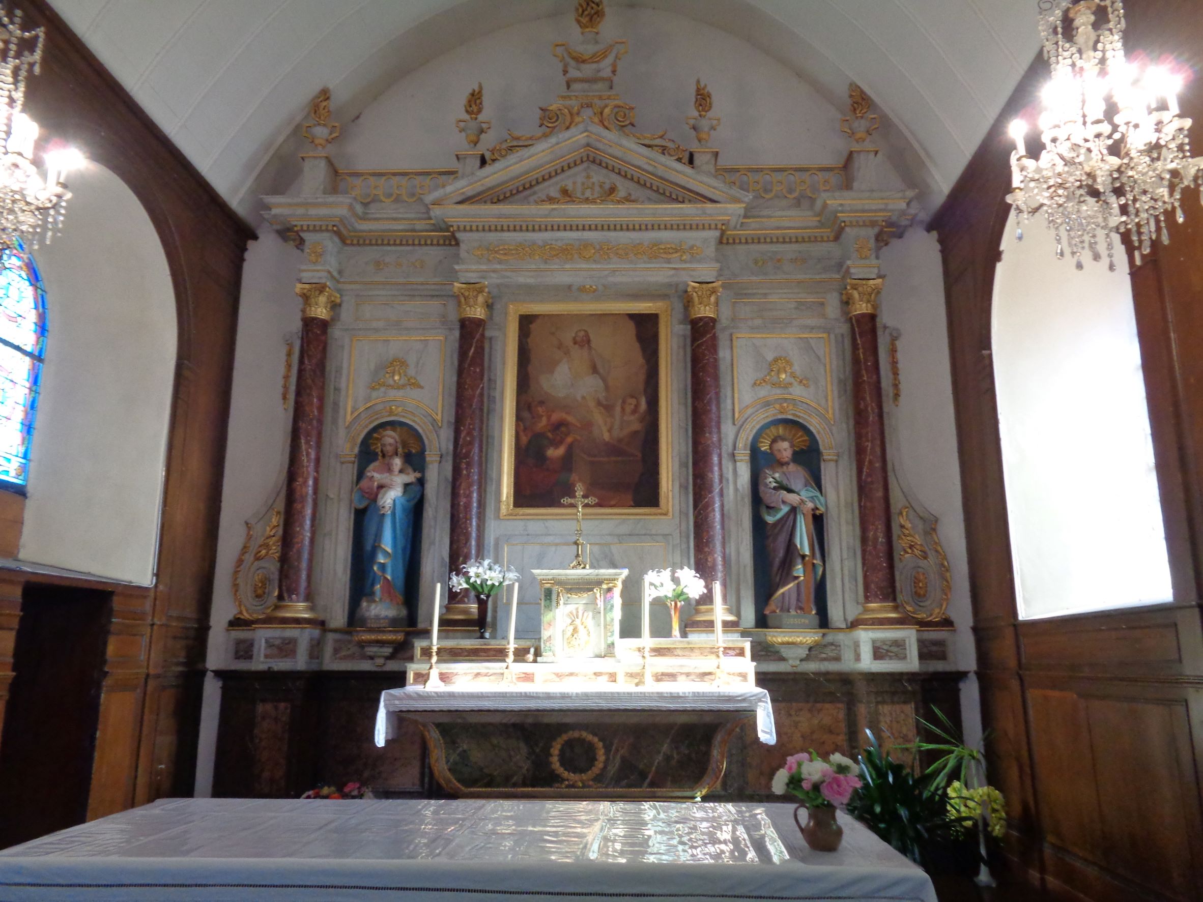 Cherrueix ch Notre Dame altar oct22