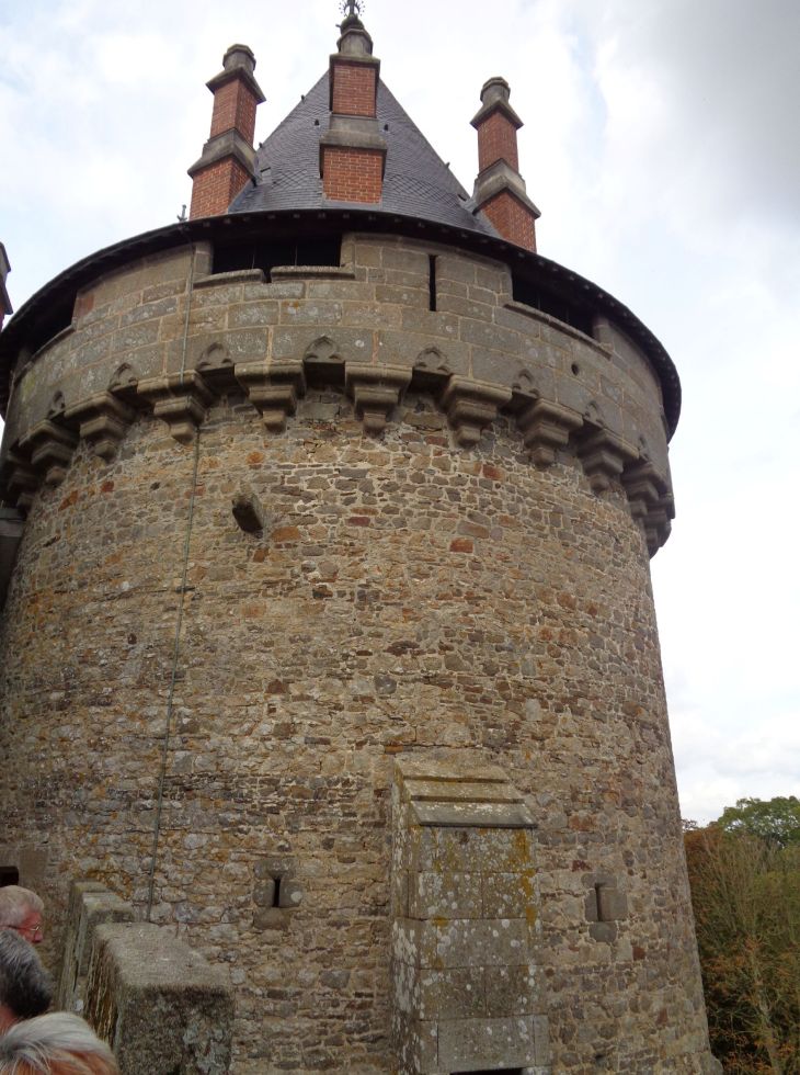Combourg castle ramparts tower 15C on top oct22