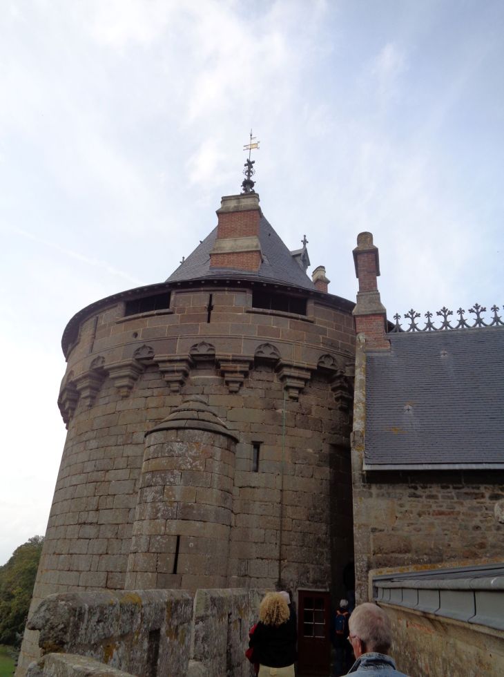 Combourg castle ramparts tower on top oct22