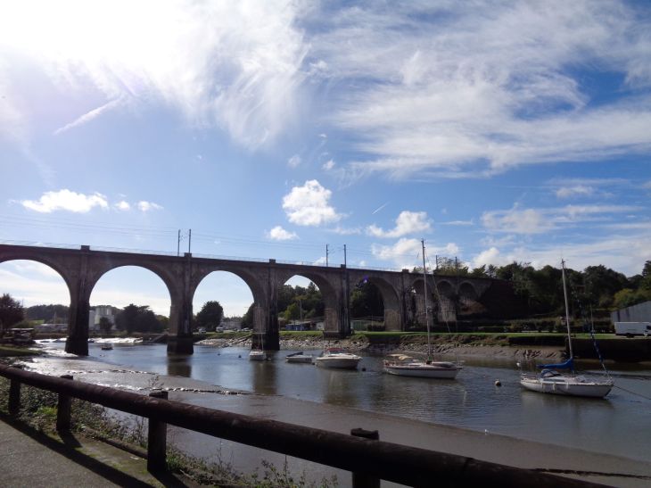 Hennebont viaduc pont and ria out oct22