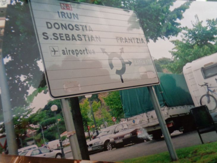Irun N1 over to San Sebastian road aug08