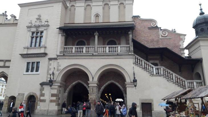 Krakow The Cloth arts exhibition center in main square may17