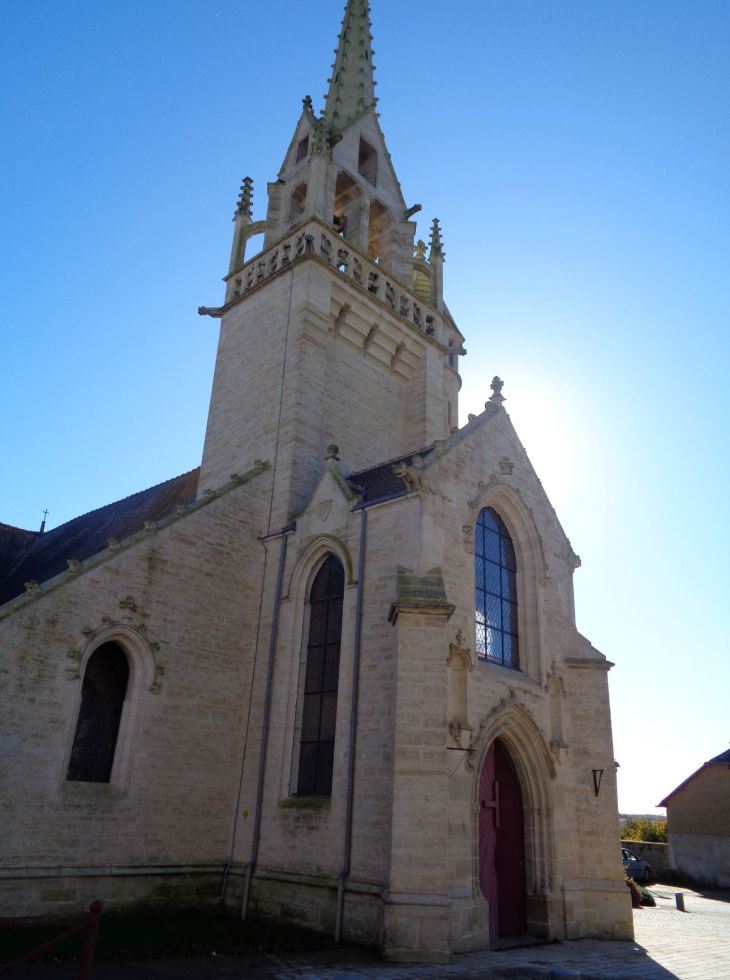 Landujan ch Saint Tudin front belltower oct22