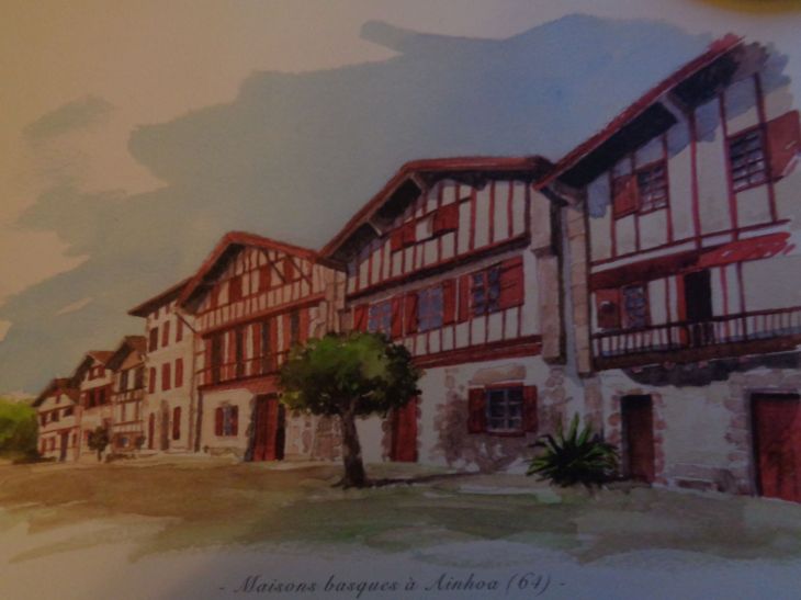 Ainhoa maisons basques dept 64