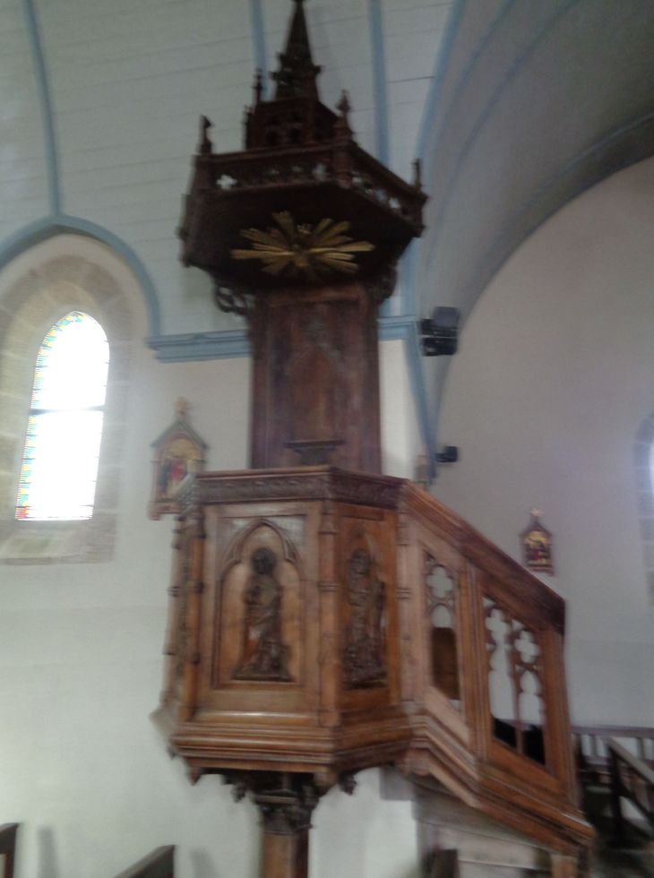 Brandivy ch st Aubin pulpit nov22