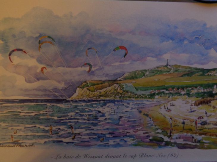 la baie de Wissant devant cap blanc nez dept 62