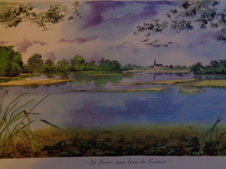 Loire river not far from Gennes