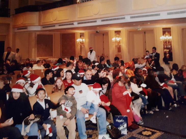 Paris IC hotel Christmas party fam middle seats Dec2005