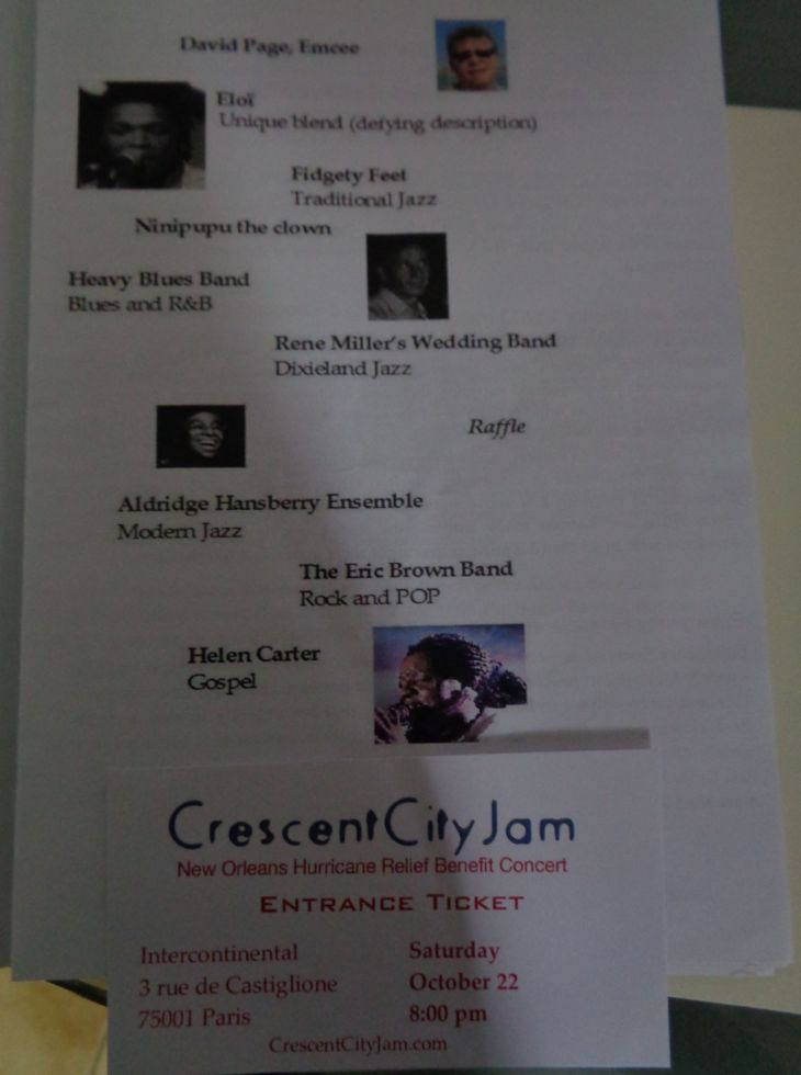 Paris Inter Crescent city jam katrina hurricane program 2005