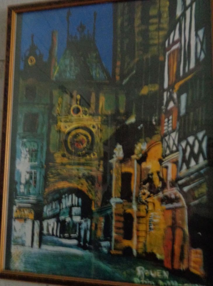Rouen grande cloche painting gift to martine c2006