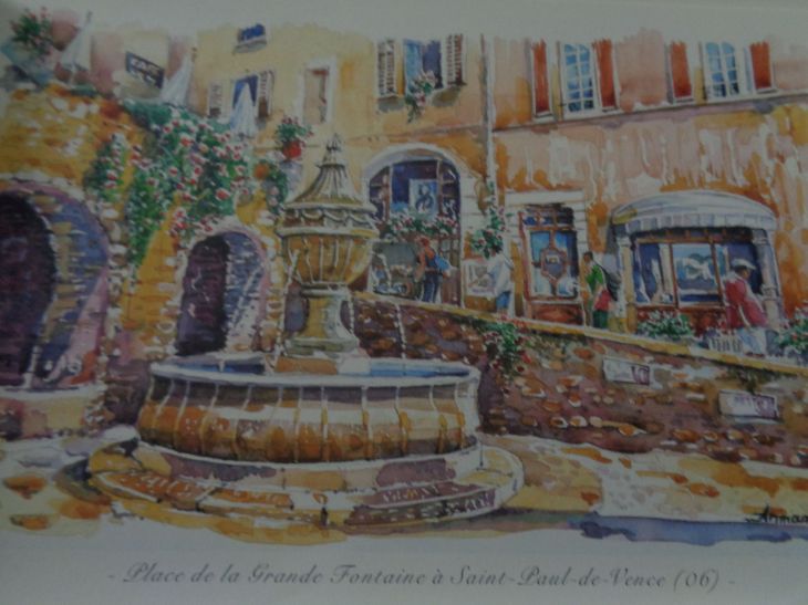Saint Paul de Vence place de la grande fontaine