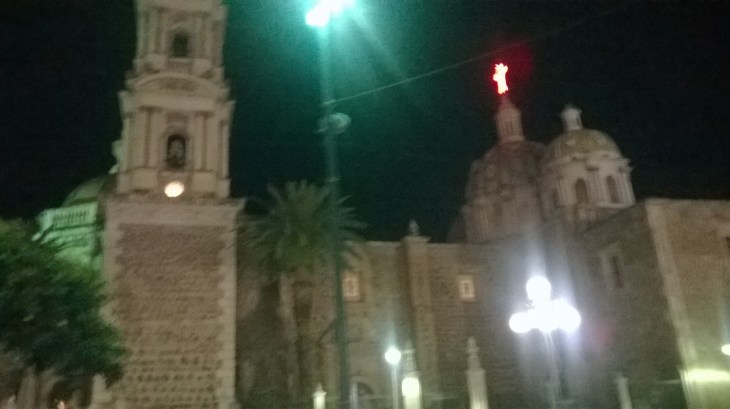 tepatitlan de morelos parroquia san francisco side night nov15