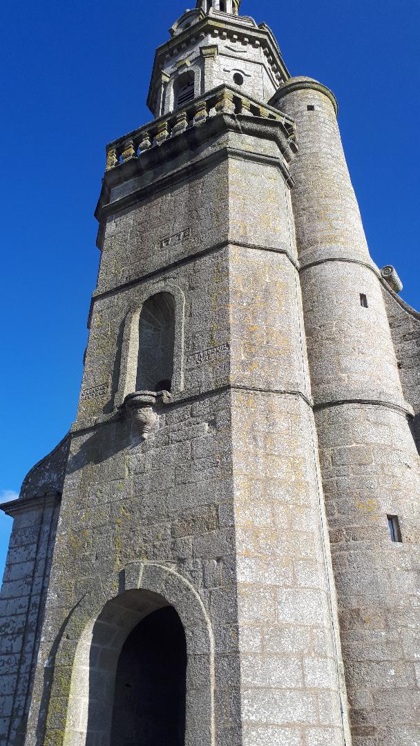 Arzano Ch Saint Pierre aux Liens belltower front feb23