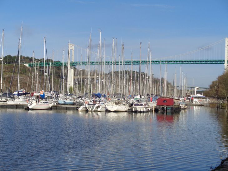 la Roche Bernard port marina to bridge D765 jan23