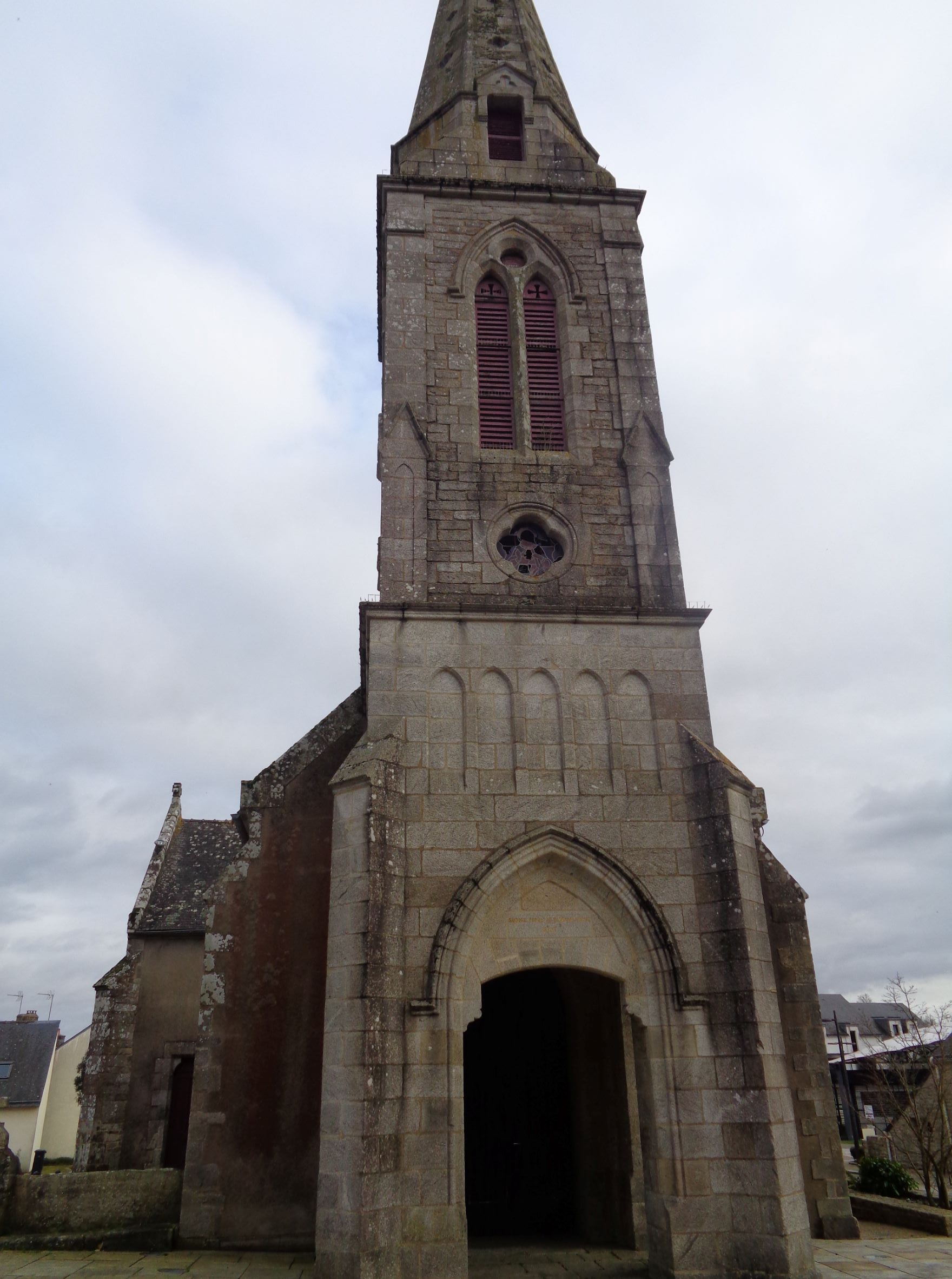 Locmaria Grand Champ ch Sainte Marie front belltower jan23